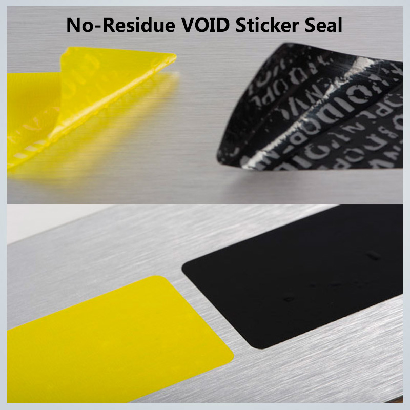 No-Residue VOID Sticker Seal