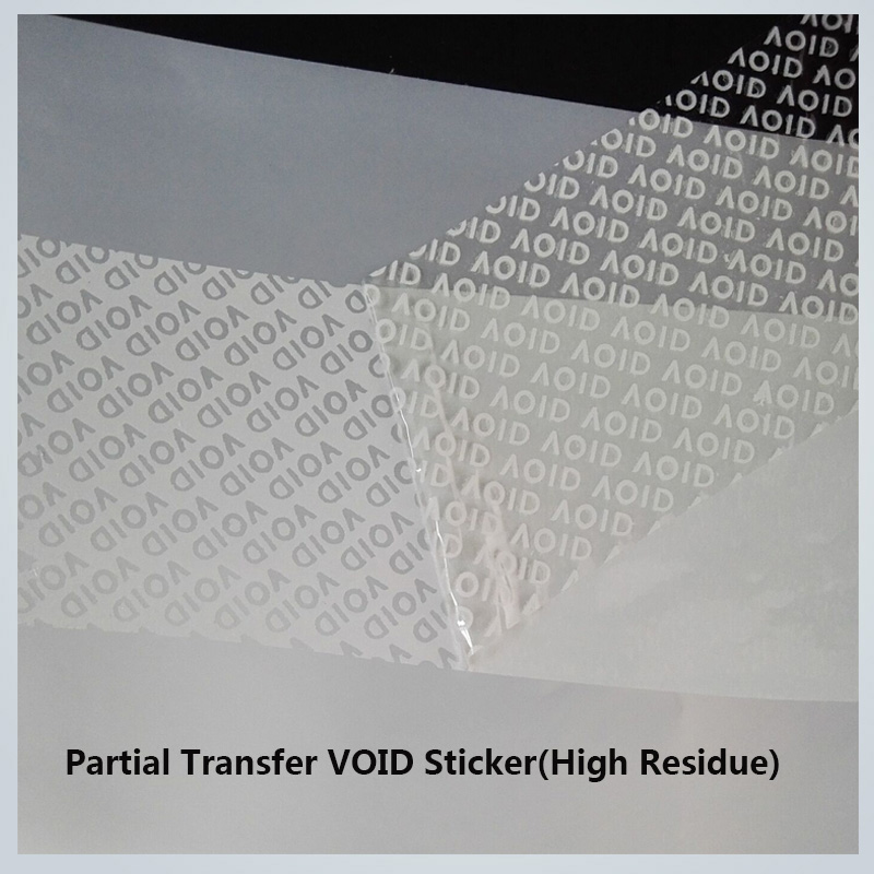 White Transfer VOID Sticker