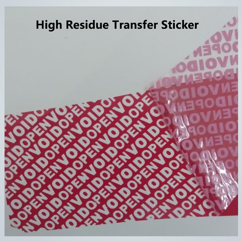 Red High Residue VOID Sticker