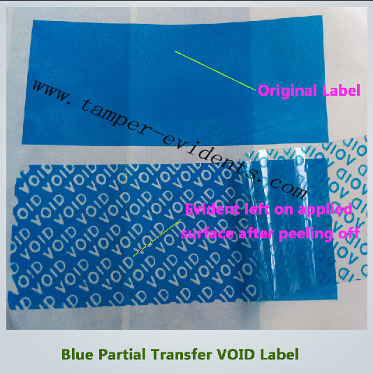 Blank Security VOID Label Seal