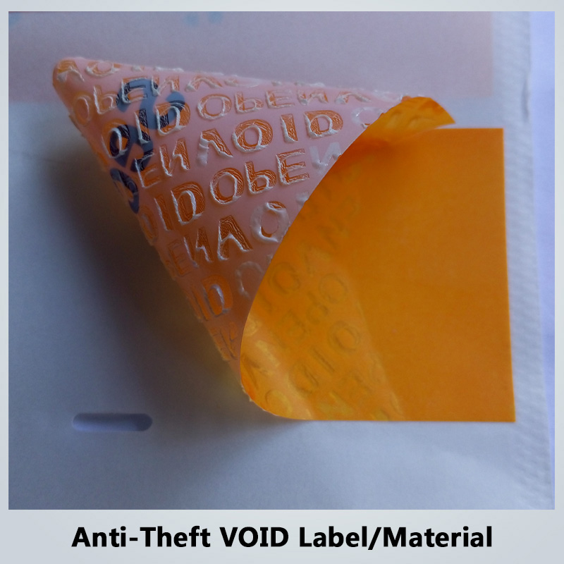 Yellow No-Residue VOID Label